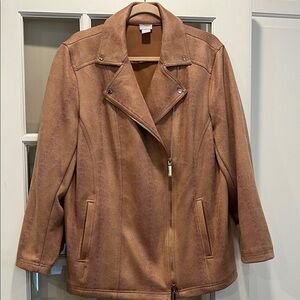 Chico's Brown Faux Suede Jacket
